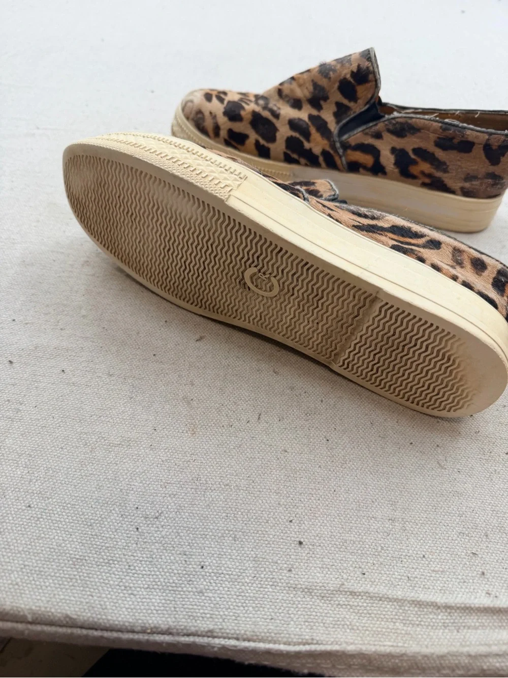 Cynthia Rowley Leopard Print Leather Sneakers